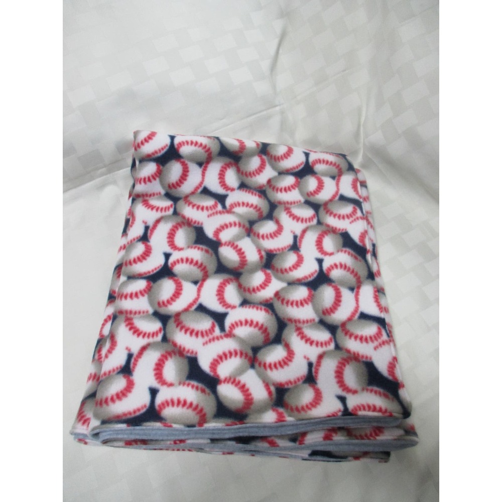 Baseball fleece blanket, nursery blanket, baby blanket, toddler bedding